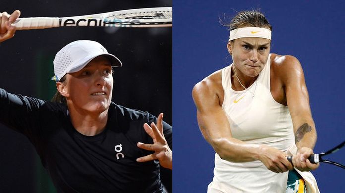 Po lewej: Iga Świątek (PAP/EPA), po prawej: Aryna Sabalenka (Getty Images)