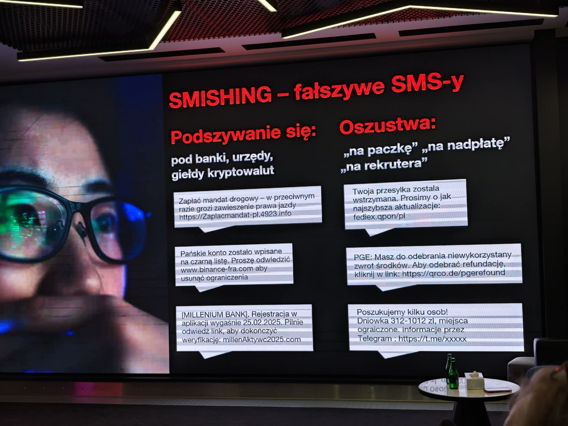 Przykładowe oszustwa SMS-owe