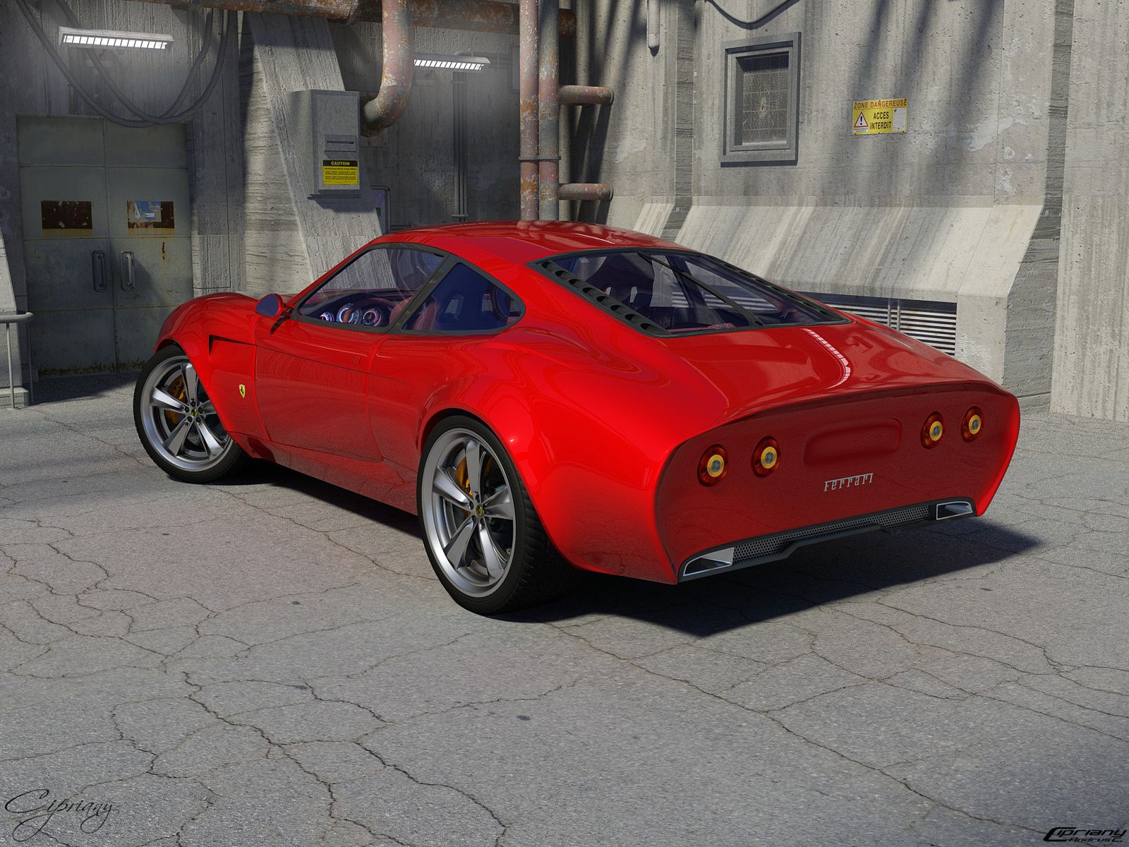 Najciekawsze niezależne koncepty Ferrari 15