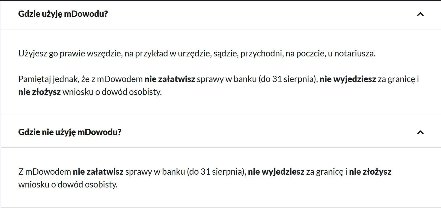 Screen ze strony info.mobywatel.gov.pl