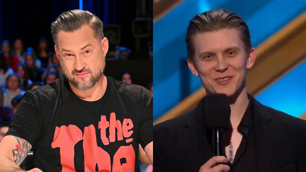 Marcin Prokop i uczestnik "Mam talent!"