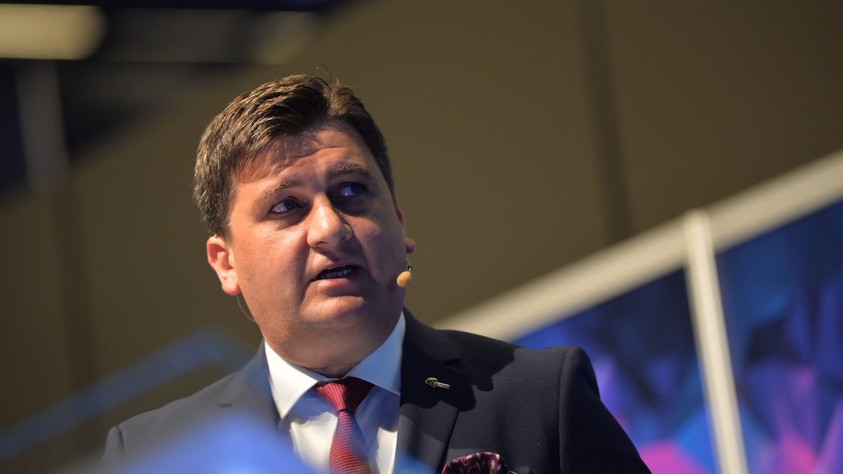 Na zdjęciu prezes PGG Tomasz Rogala