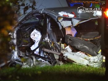 Stare Grochale: Pijany i na zakazie kierowca Audi zderzył się z BMW
