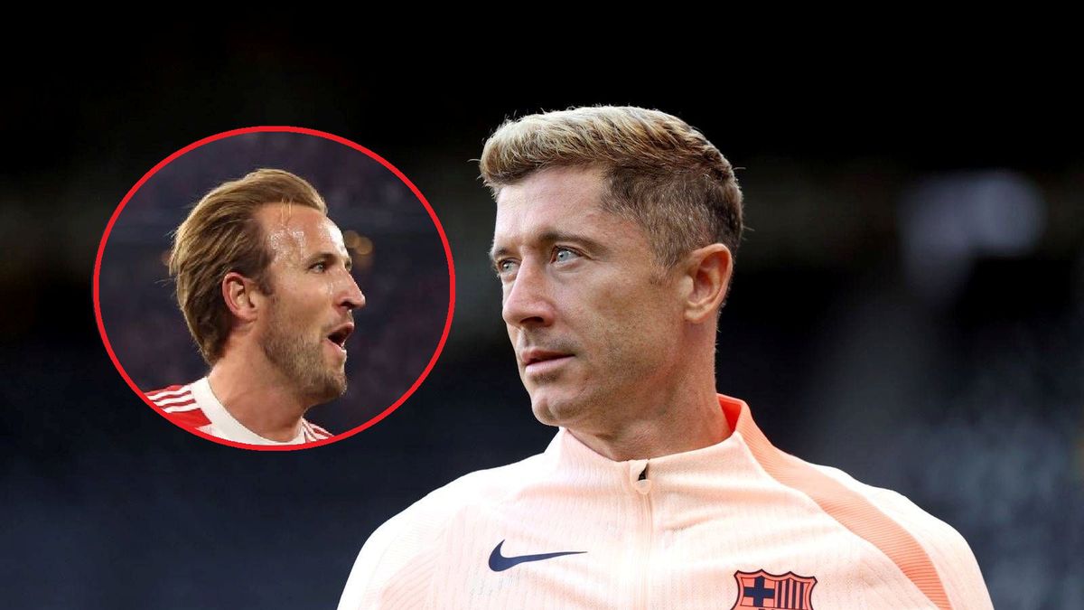 Getty Images / George Wood/Getty Images/Maja Hitij/Getty Images / Na dużym zdjęciu Robert Lewandowski, na małym Harry Kane