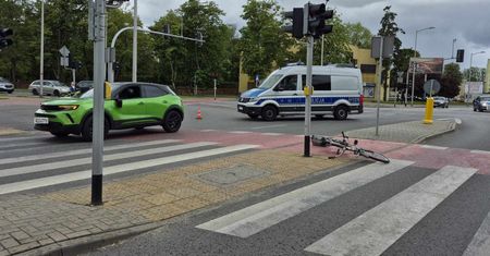 Potrącenie rowerzystki - ulica zablokowana!