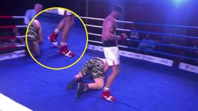 Posłał rywala na deski. Później rozegrał się skandal