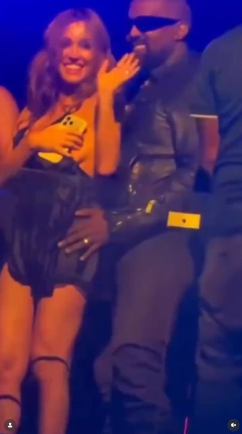 Kanye West i Bianca Censori w klubie