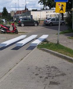 Trójwymiarowe przejście dla pieszych? Pasy 3D w Bartoszycach