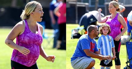 Kendra Wilkinson ĆWICZY w mocno zaawansowanej ciąży (ZDJĘCIA)