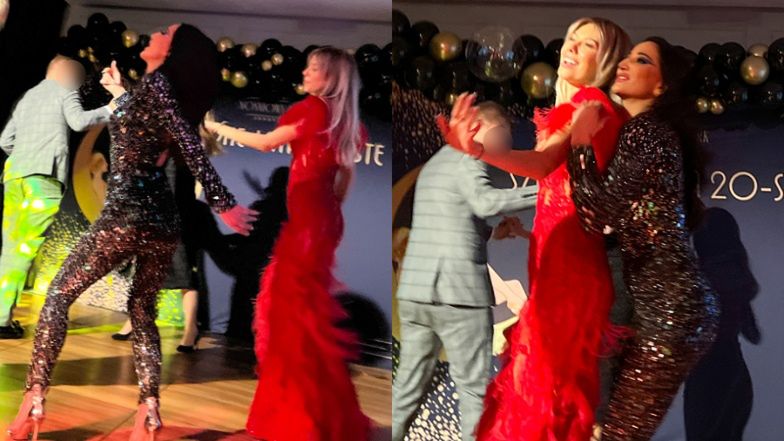 Justyna Steczkowska szaleje na sylwestrowej imprezie z synem i synową