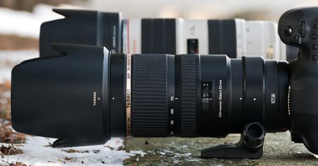 Tamron SP 70-200 mm f/2.8 Di VC USD z Canonem w tle [test]