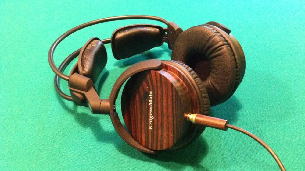 Krüger&Matz  - efektowne drewniane słuchawki za małe pieniądze 1