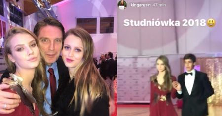Iga Lis bawi się na studniówce. "Mina taty mówi, że nie może uwierzyć w to, że ma tak stare córki" (FOTO)