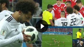 Mundial 2018. Rosja - Egipt: gol na 3:1 Salaha z rzutu karnego po interwencji VAR (TVP Sport)