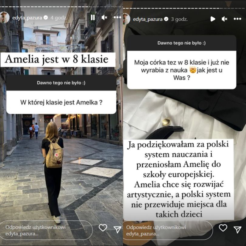 Edyta Pazura przeniosła córkę do szkoły europejskiej