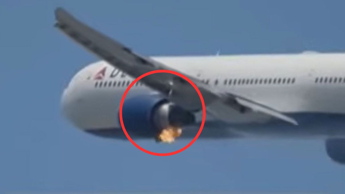 Silnik zapalił się po starcie. Nagranie z USA