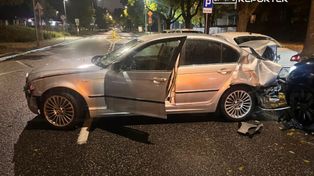 Warszawa: Kierujący BMW wjechał w pięć zaparkowanych aut na Mokotowie