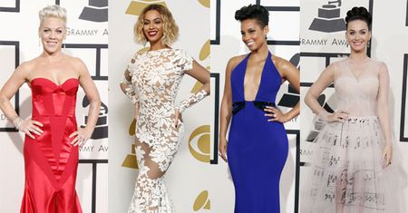 Kreacje gwiazd z rozdania nagród GRAMMY 2014! (ZDJĘCIA)