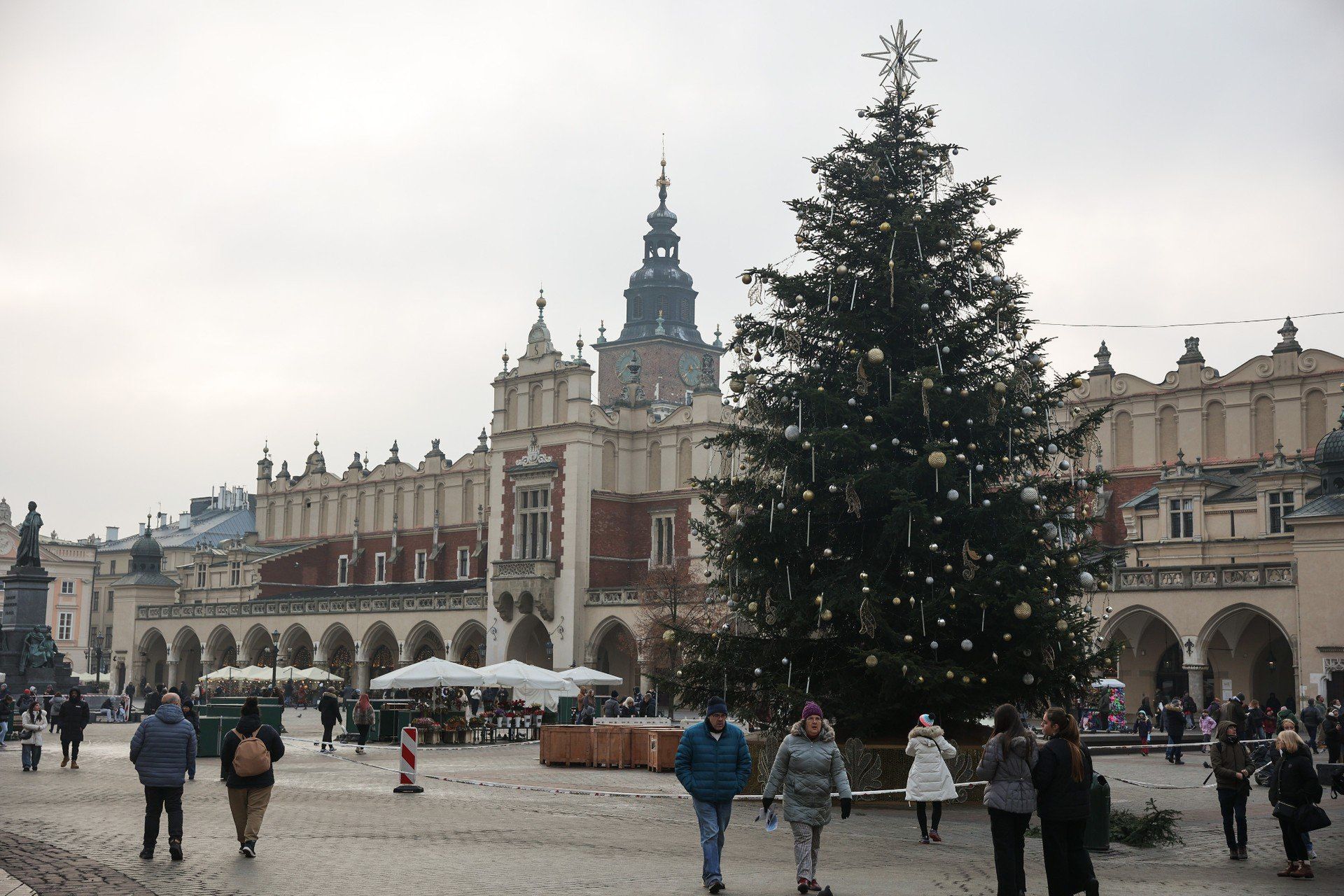 W Krakowie na Rynku Głównym pojawiła się już choinka