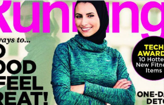 Kobieta w hidżabie na okładce amerykańskiego magazynu fitness. Czytelnicy są zachwyceni