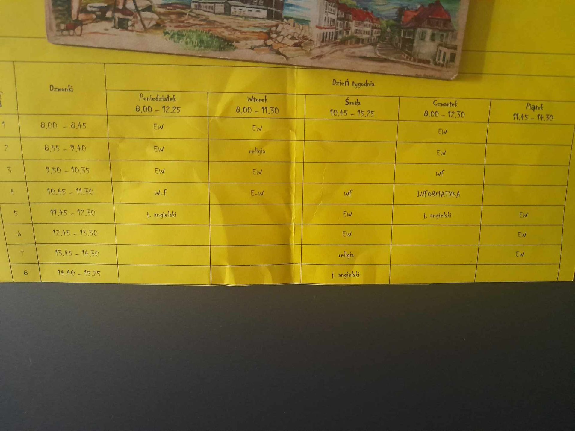 Religia u dziecka pani Eweliny jest na drugiej i przedostatniej lekcji