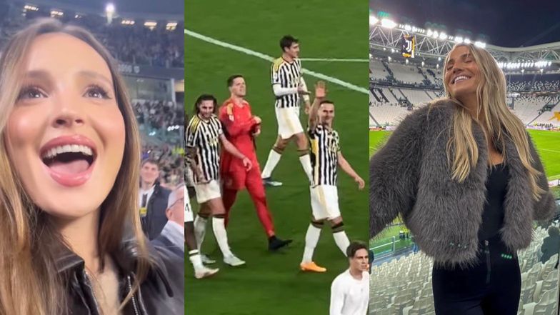 Marina Łuczenko i Agata Sieramska na meczu Juventusu