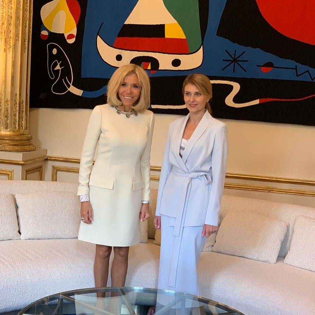 Ołena Zełenska i Brigitte Macron