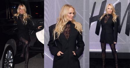 55-letnia Pamela Anderson kradnie spojrzenia na ściance pokazu w Nowym Jorku (FOTO)