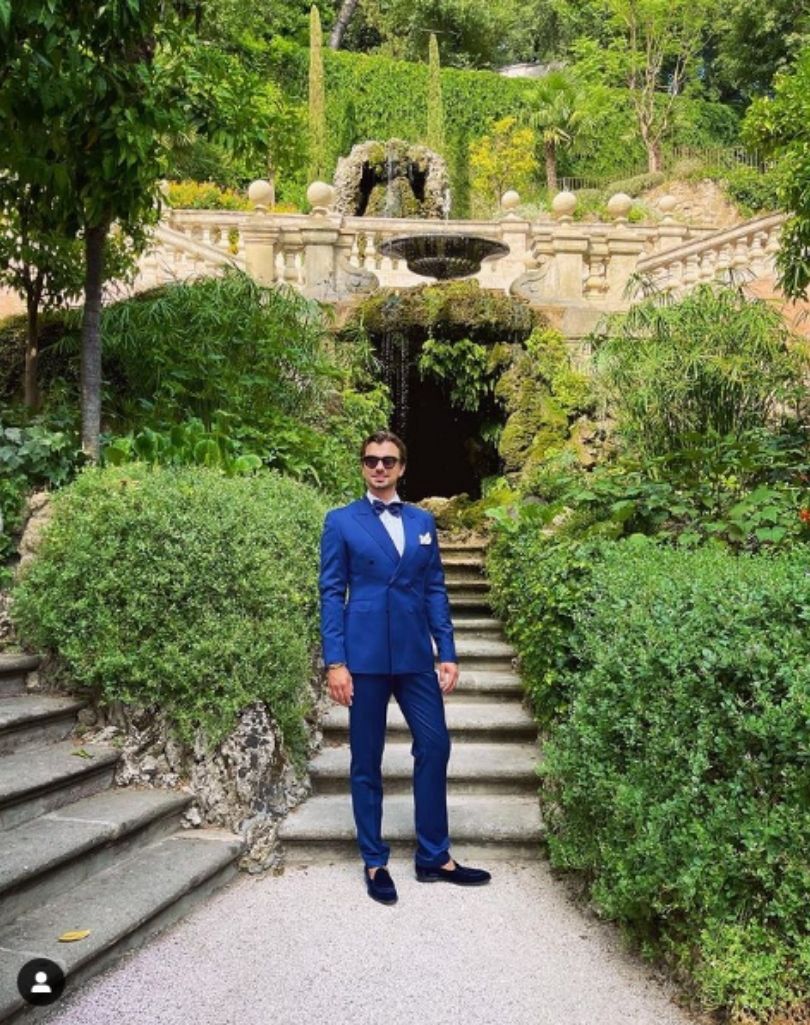 Piotr Krzymowski bawi się na ślubie lady Kitty Spencer