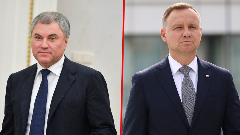 Przewodniczący Dumy domaga się ukarania prezydenta Dudy. "Rehabilituje faszyzm"