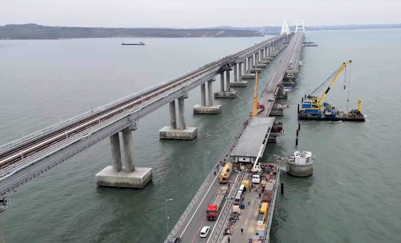 The Crimean Bridge became one of the targets for Ukrainians, after the invasion by Russia began in February 2022.