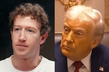 Mark Zuckerberg i Donald Trump, fot. kadry z youtube