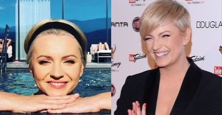 Dorota Szelągowska w pełnym makijażu wyłania się z basenu na Instagramie. Fani porównują ją do... Marilyn Monroe (FOTO)
