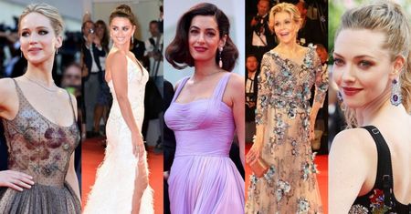 Zobaczcie NAJLEPSZE stylizacje z festiwalu w Wenecji: Clooney, Cruz, Lawrence, Fonda, Seyfried... (DUŻO ZDJĘĆ)