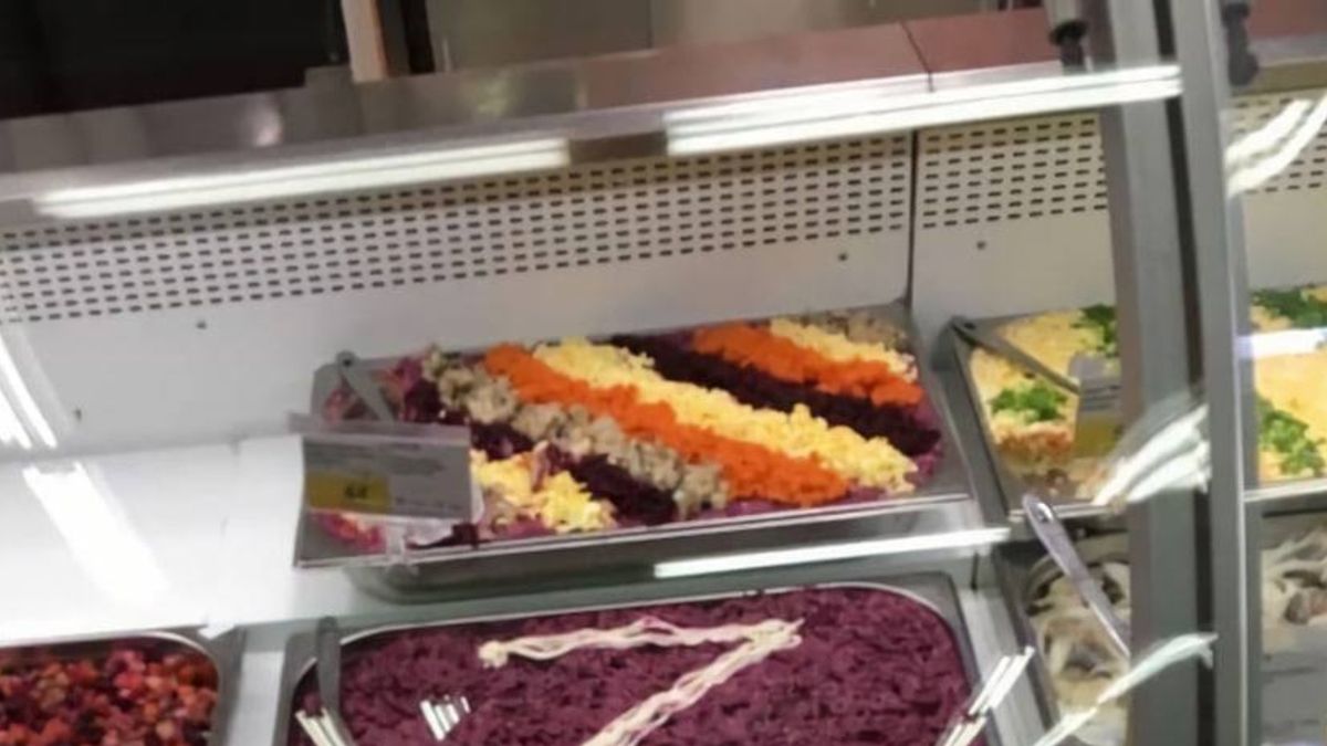 Zdjęcie z rosyjskiego sklepu. Propaganda dotarła nawet tu