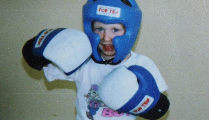 Młody Robert Lewandowski Zdjęcie z archiwum jego mamy Iwony Lewandowskiej 