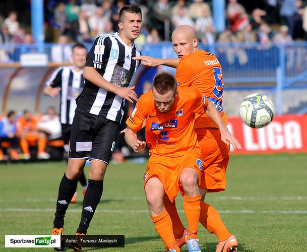 Fabian Fałowski w meczu z Termalicą Bruk-Bet Nieciecza