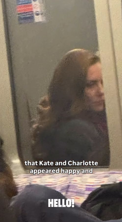 Kate z córką w metrze