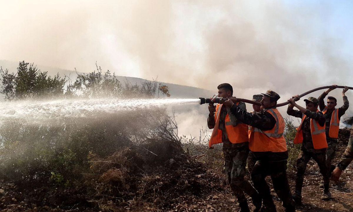 Pożary w Syrii strawiły tysiące hektarów pól i lasów 