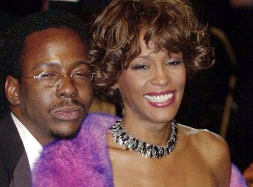 Whitney Houston z mężem (Getty Images)