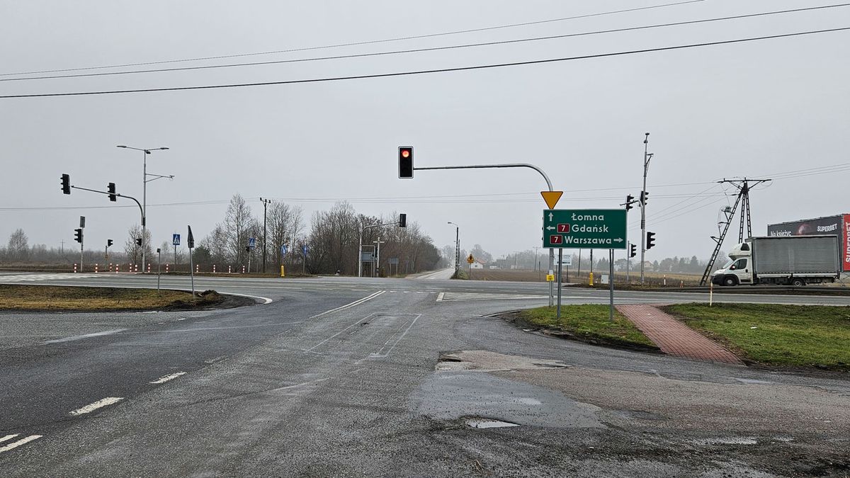 Miejsce przyszłego węzła Palirmy na drodze S7