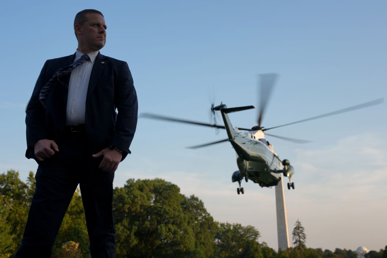 Celował w śmigłowiec Trumpa. Został zatrzymany. Tak się tłumaczy