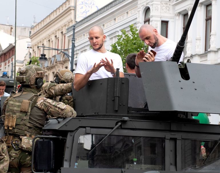 Marcin Gortat (z prawej)