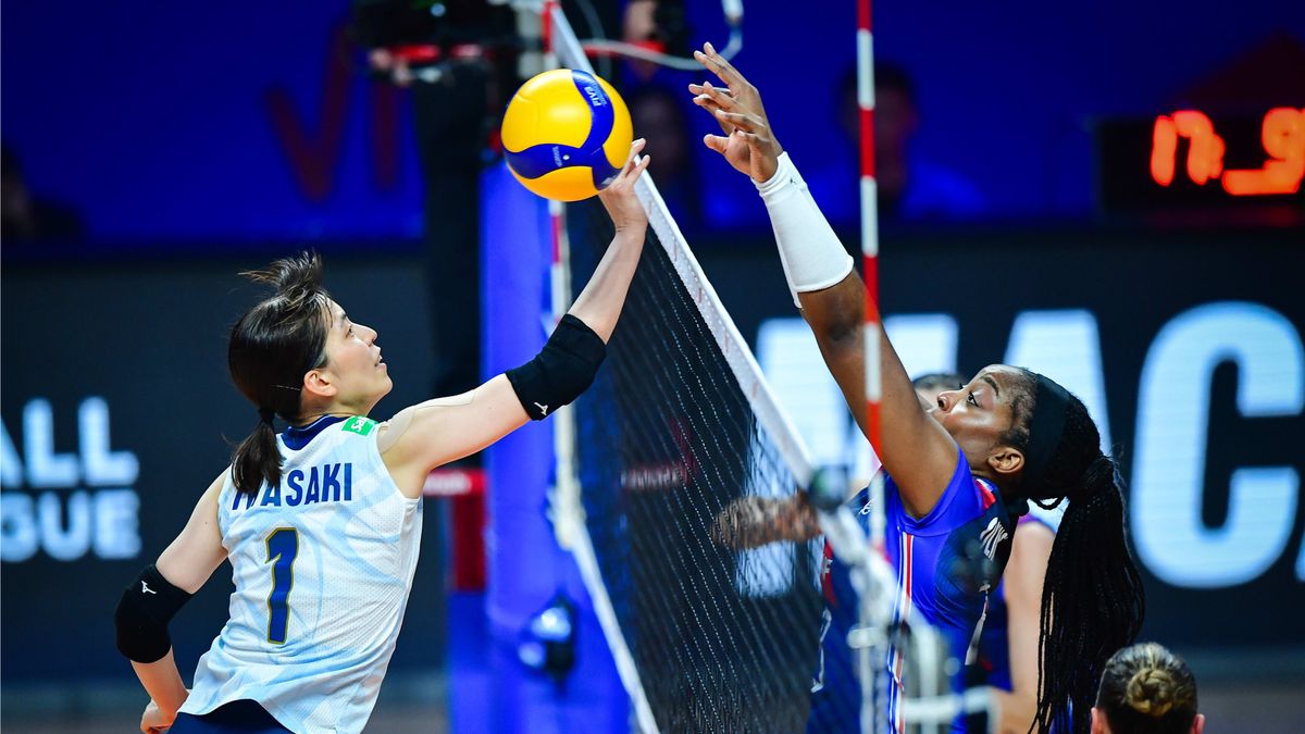 Materiały prasowe / FIVB / Mecz Japonia - Francja w LNK 2024