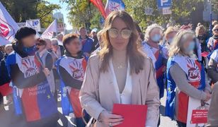 Marianna Schreiber na proteście nauczycieli. Osobisty wpis żony ministra PiS