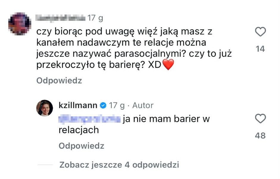 Katarzyna Zillmann dyskutuje z fanem
