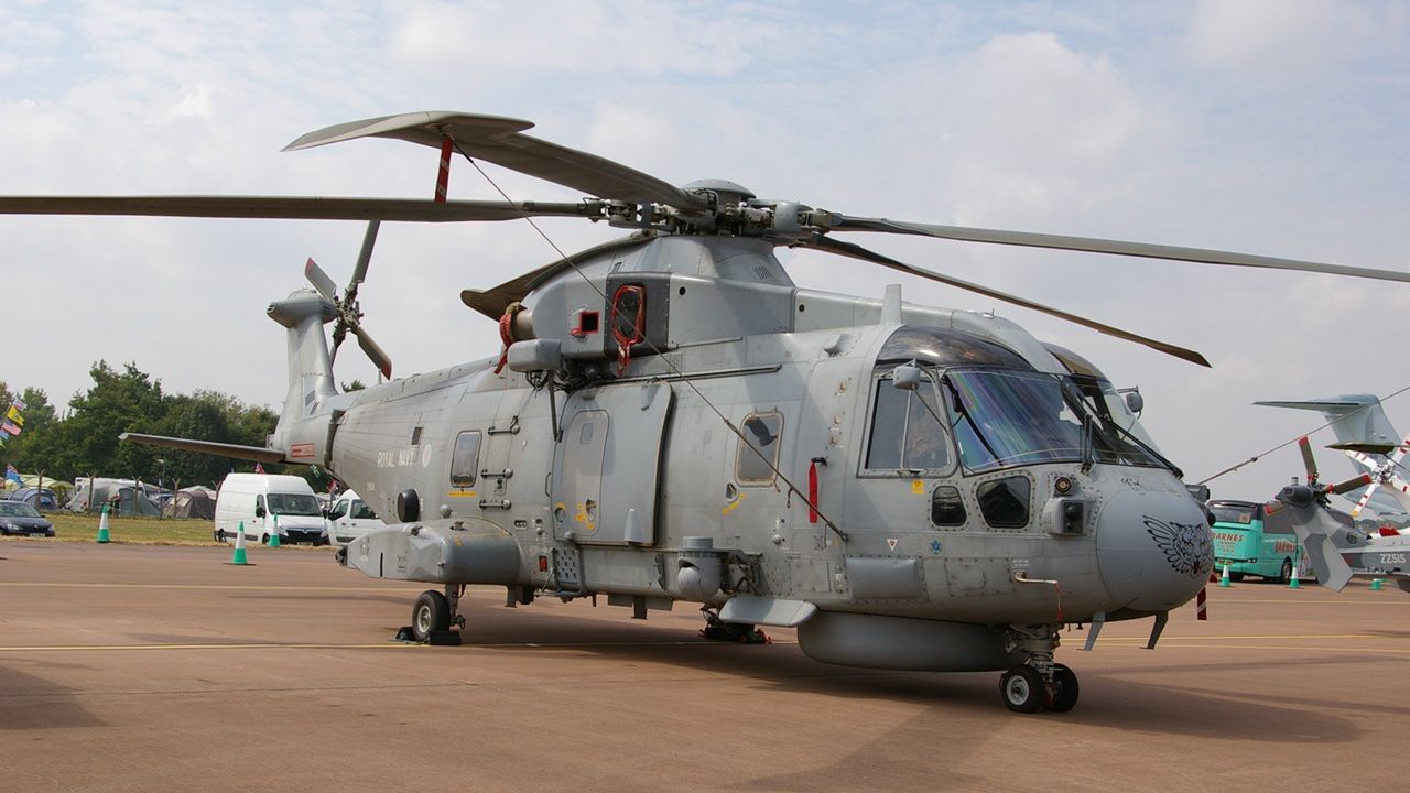 Śmigłowiec AW101 należący do Royal Navy.
