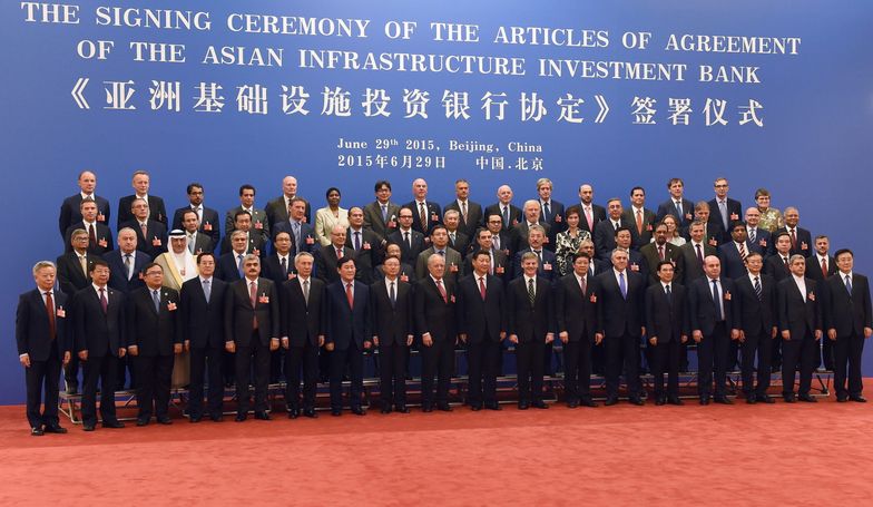29.06.06.2015, Pekin. Ceremonia podpisania aktu założycielskiego</br> Azjatyckiego Banku Inwestycji Infrastrukturalnych (AIIB)</br>