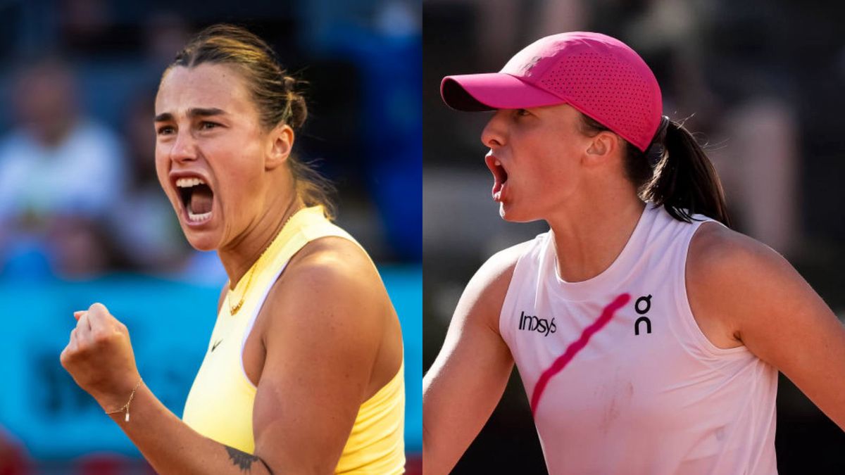 Getty Images / Robert Prange oraz Giuseppe Maffia/NurPhoto  / Na zdjęciu: Aryna Sabalenka i Iga Świątek