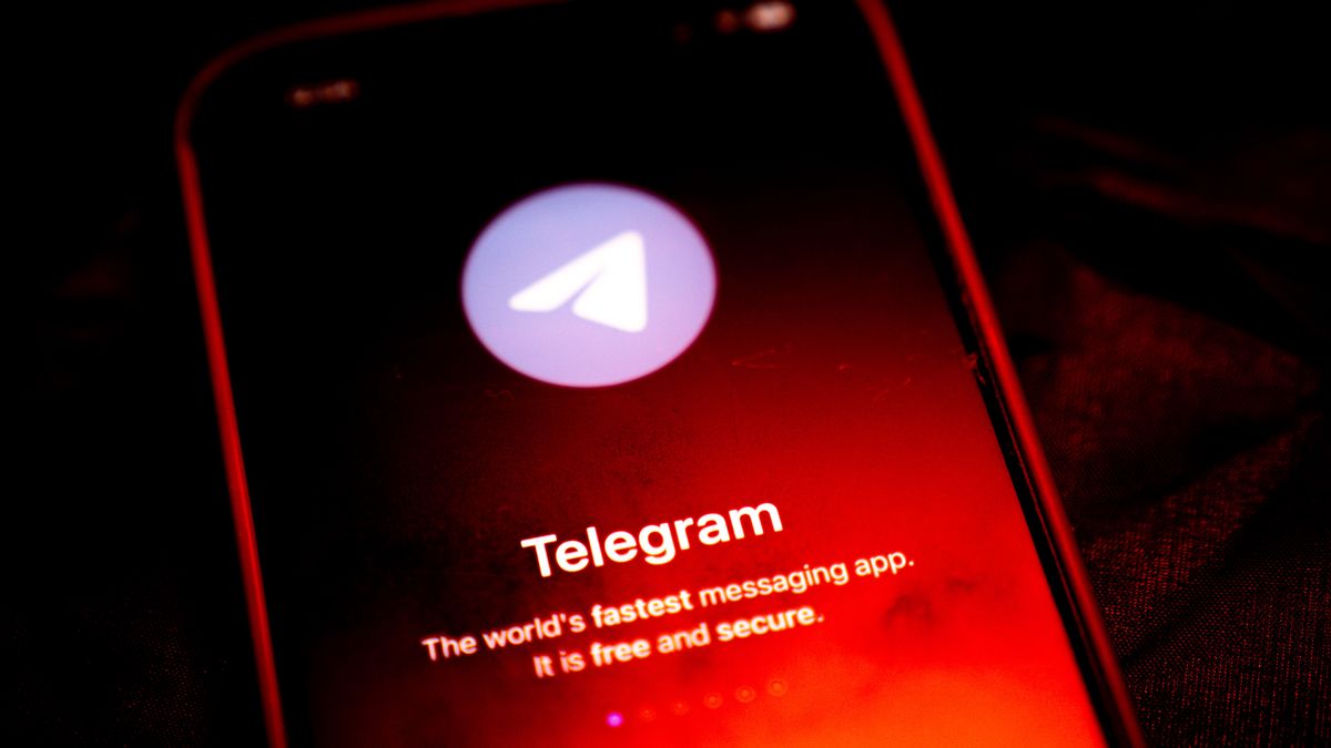 The logo for Telegram application arranged on a smartphone in Hong Kong, China, on Wednesday, March 6, 2024. The Hong Kong government's document summarizing recent public consultations on proposed domestic security legislation included suggestions that some popular messaging apps be prohibited, though authorities stopped short of endorsing that view. Photographer: Lam Yik/Bloomberg via Getty Images